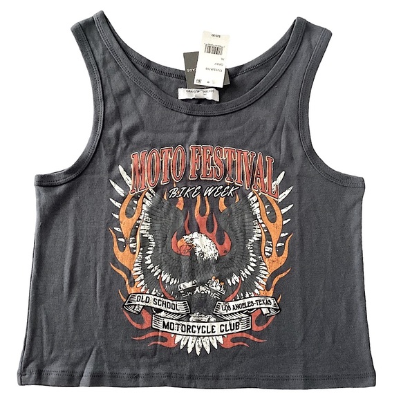 Grayson Threads Tops - Grayson Threads Tank Top Black Label Sleeveless T-Shirt Moto New with Tags Sz XL